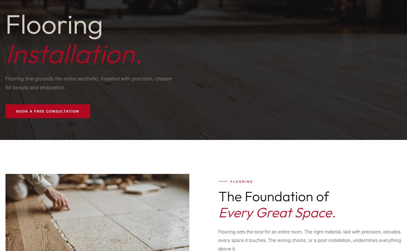 Smith Remodeling - Flooring service page
