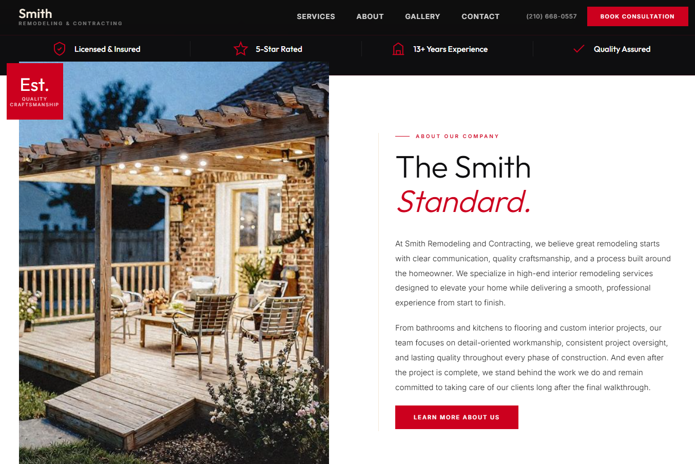 Smith Remodeling - The Smith Standard about section